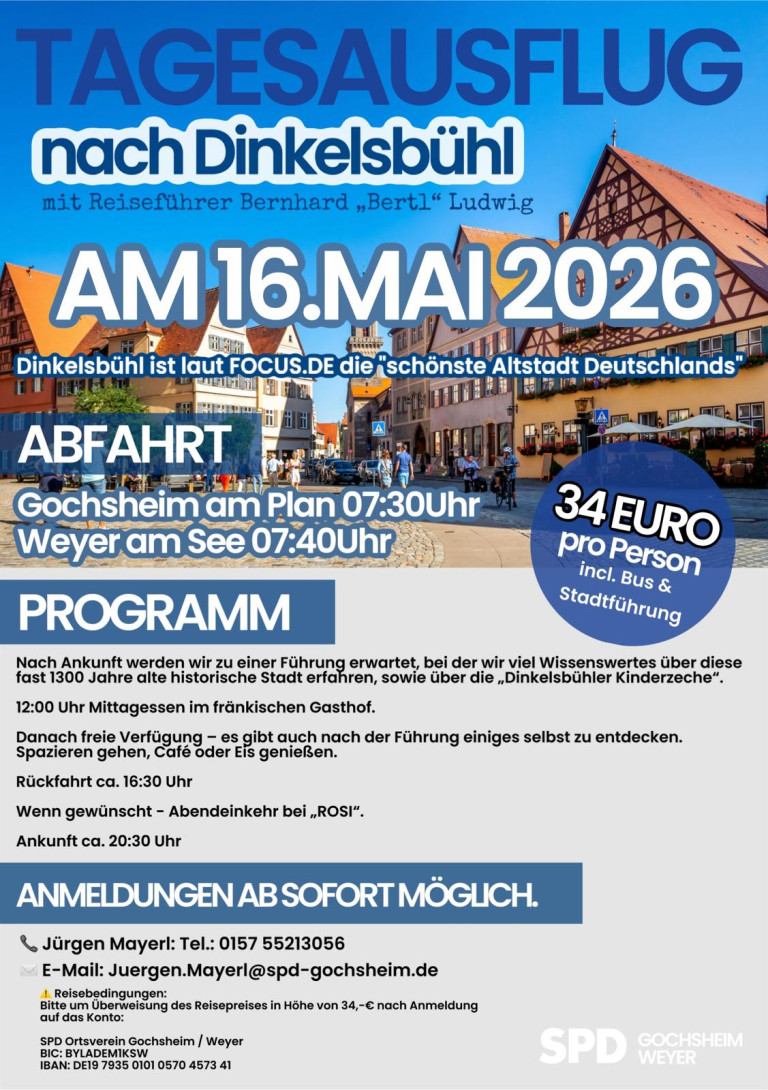 Busfahrt Dinkelsbühl